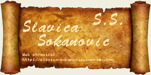Slavica Sokanović vizit kartica
